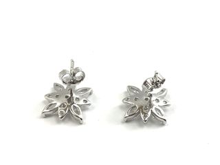 pendientes plata 925mm con piedra con circonita