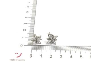 pendientes plata 925mm con piedra con circonita