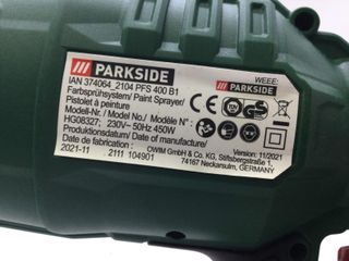 pistola de pintar parkside hg08327