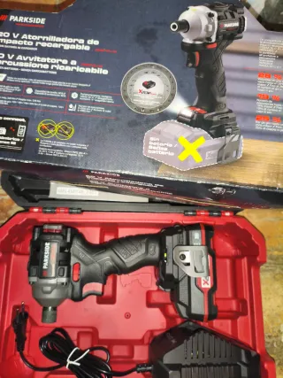 Atornillador de impacto Parkside 20V 2Ah BL 226Nm