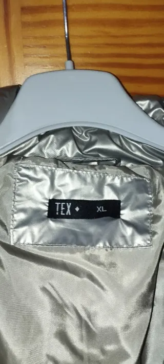 Chaqueta bomber plateada mujer