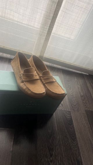 Mocasines niño ante beige talla 36