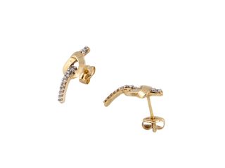 pendientes oro 18k con piedra con circonita