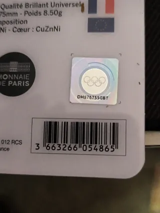 Moneda 2 Euros conmemorativos París 2024 Torre E