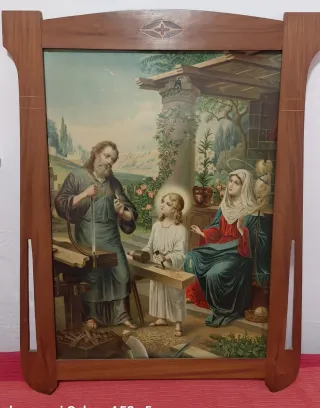 Lámina Marco Madera Vintage 64x83