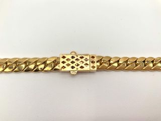 cadena oro 18k con circonita 30cm