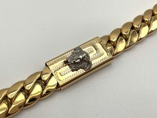 cadena oro 18k con circonita 30cm