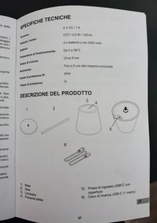 Lampada LED da tavolo Netflix portatile