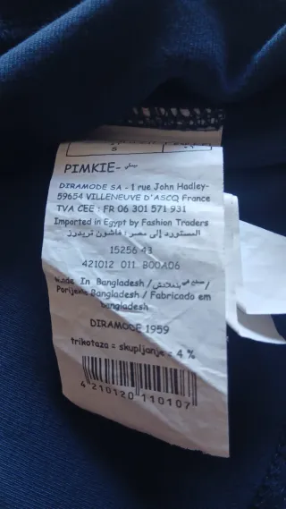 Jersey Pimkie azul manga larga