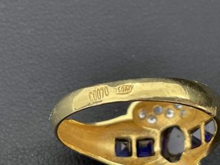 anillo oro 18k con piedra