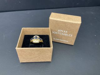 anillo oro 18k con piedra