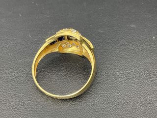 anillo oro 18k con piedra