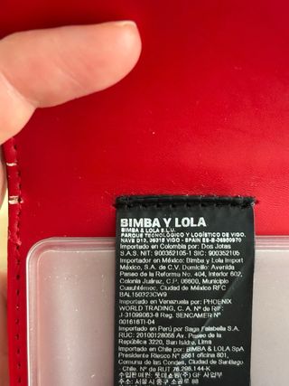 Tarjetero Bimba y Lola Rojo - Efecto Cocodrilo