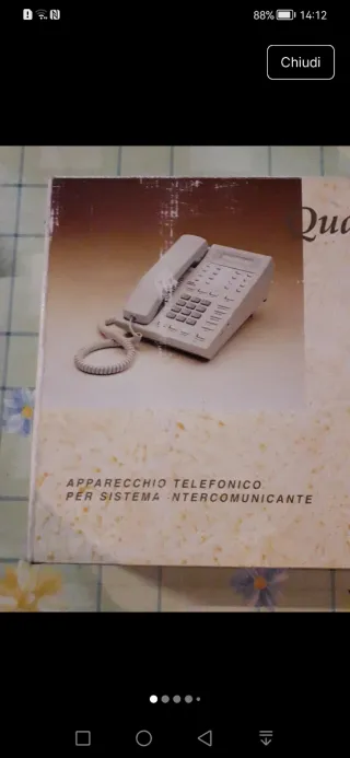 Telefono Intercomunicante Bianco