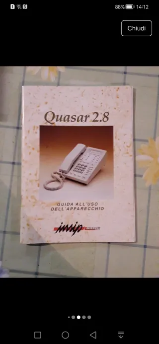 Telefono Intercomunicante Bianco