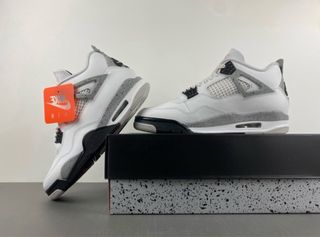 Air Jordan 4 White Cement
