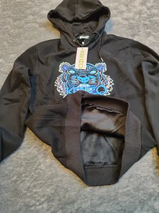 Sudadera Kenzo Paris Bordado Azul Talla M