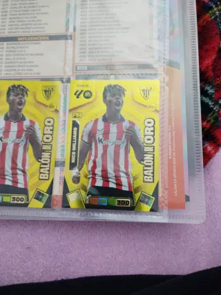 2x Nico Williams Balón de Oro Panini