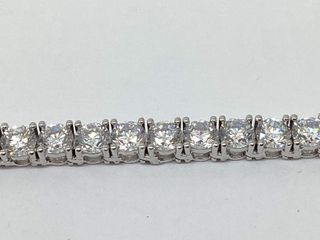 gargantilla plata 925mm con piedra con circonita 20cm