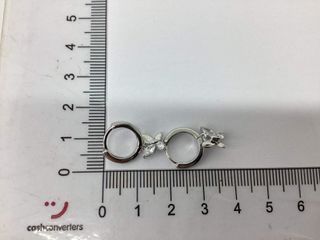 argollas plata 925mm con piedra con circonita