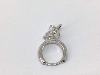 argollas plata 925mm con piedra con circonita