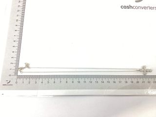 cadena plata 925mm con piedra con circonita 19 2.5cm