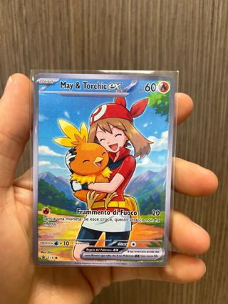 Carta Pokémon May & Torchic EX - Fan Art