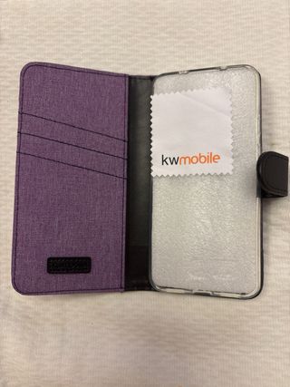Funda libro Google Pixel 5 / 5G morada y negro