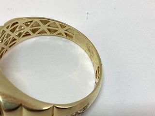 sello oro 18k con circonita