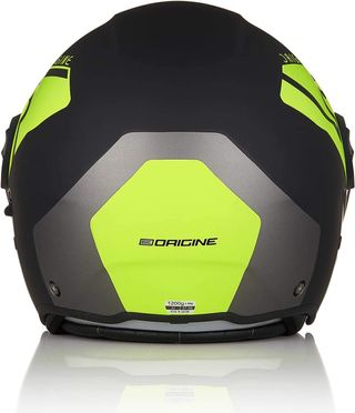 casco jet origine alpha v5 fluo yellow/black matt