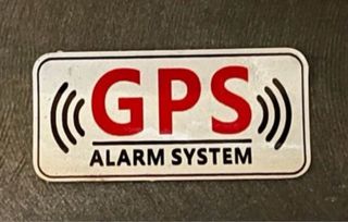 4 Pegatinas Alarma GPS