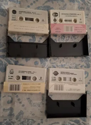 Lote 4 Cintas Casette Cuentos Infantiles