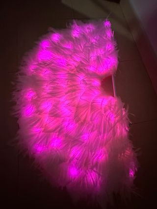 Abanicos plumas carnaval extra grandes