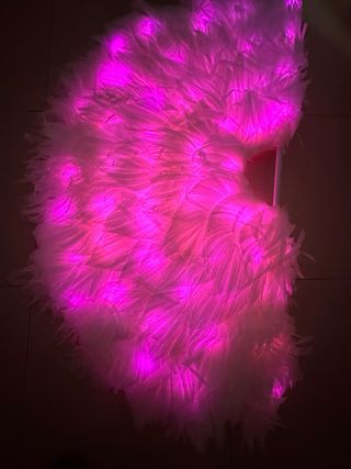 Abanicos plumas carnaval extra grandes