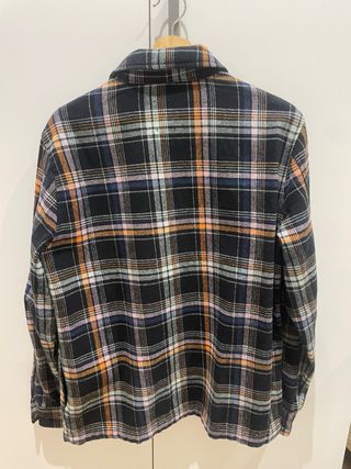 Sobrecamisa Zara de cuadros con cremallera