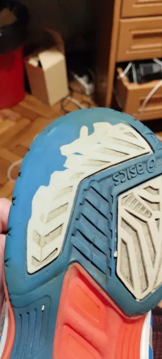 Zapatillas Asics Talla 46 Azul/Blanco