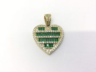 colgante oro 18k con circonita