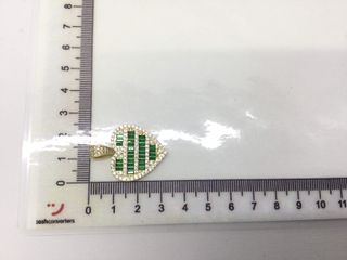 colgante oro 18k con circonita