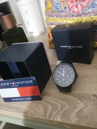 Reloj Tommy Hilfiger Hombre Negro/Azul