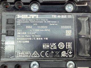 martillo a bateria hilti t4-22