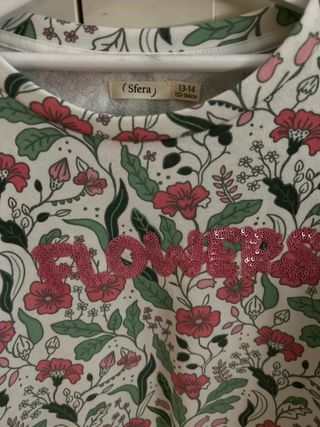 Chaqueta floral Sfera 13-14 años