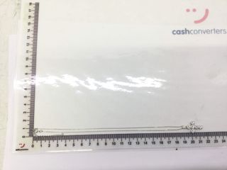 cadena plata 925mm con piedra con circonita 19 2.5cm