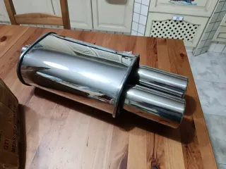 Terminale scarico doppio 76 mm