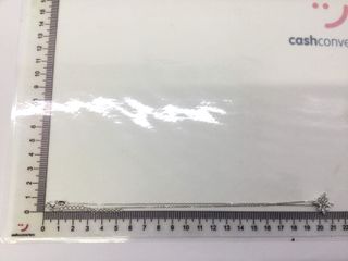 cadena plata 925mm con piedra con circonita 19 2.5cm