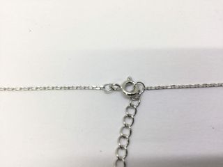 cadena plata 925mm con piedra con circonita 19 2.5cm