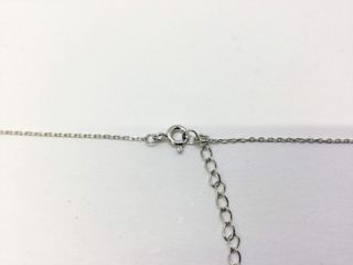 cadena plata 925mm con piedra con circonita 19 2.5cm