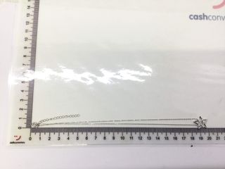 cadena plata 925mm con piedra con circonita 19 2.5cm