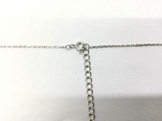 cadena plata 925mm con piedra con circonita 19 2.5cm