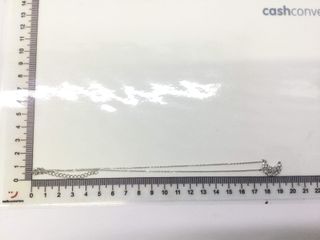 cadena plata 925mm con piedra con circonita 19 2.5cm