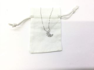 cadena plata 925mm con piedra con circonita 19 2.5cm